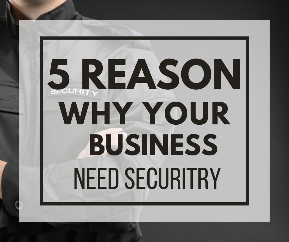 FIVE REASONS WHY YOUR BUSINESS NEEDS SECURITY?
